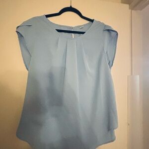 Elegant Baby Blue Women's Top
